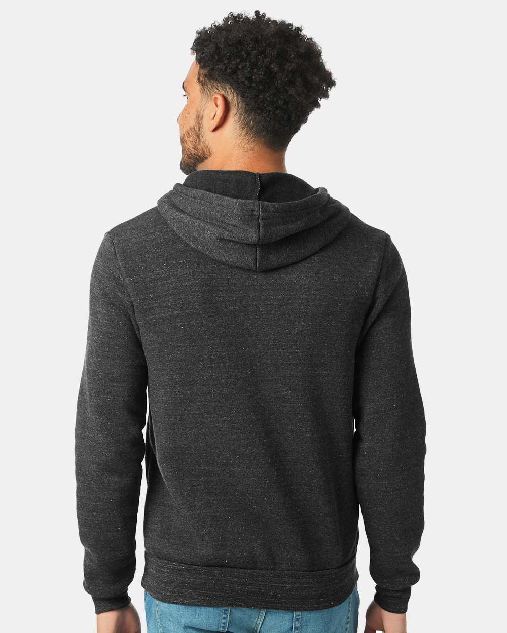Alternative 9595 Challenger Eco-Fleece Hooded Sweatshirt #colormdl_Eco Black
