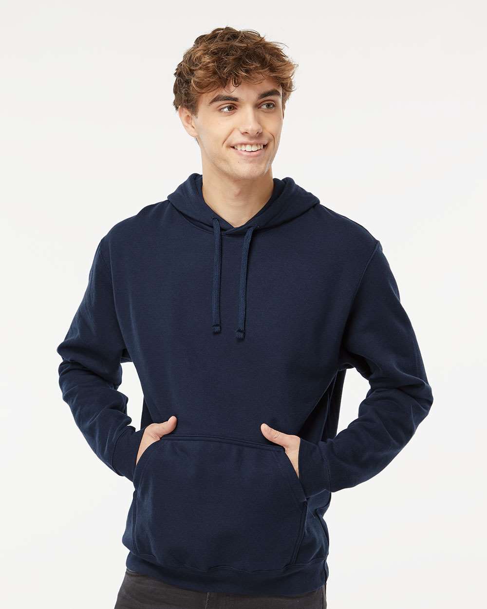 M&O Unisex Pullover Hoodie 3320 #colormdl_Navy