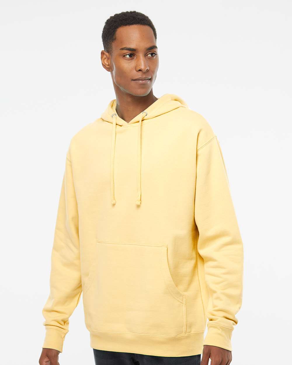 Independent Trading Co. Midweight Hooded Sweatshirt SS4500 #colormdl_Light Yellow