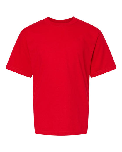M&O Youth Gold Soft Touch T-Shirt 4850 #color_Deep Red
