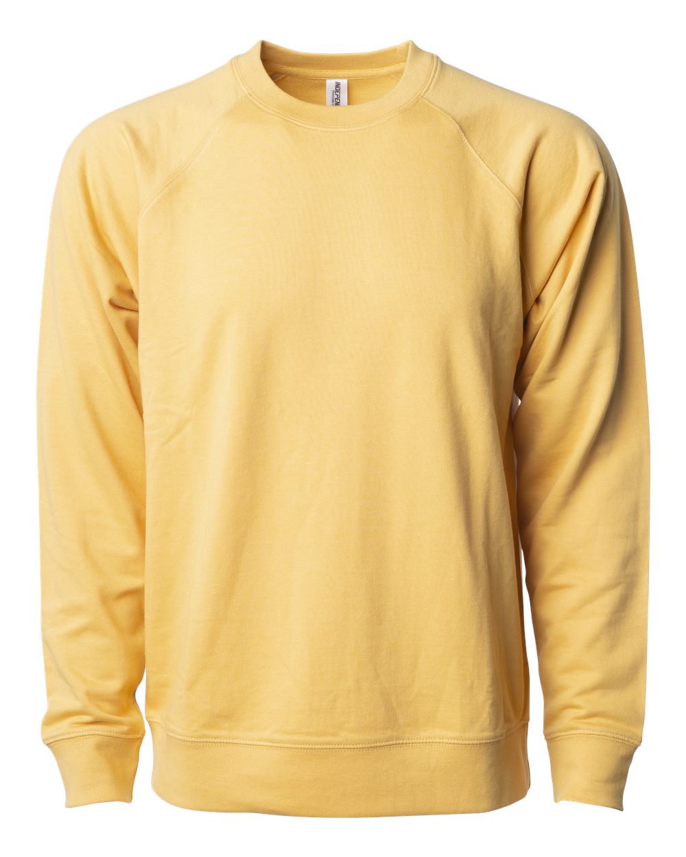 Independent Trading Co. Icon Unisex Lightweight Loopback Terry Crewneck Sweatshirt SS1000C #color_Harvest Gold