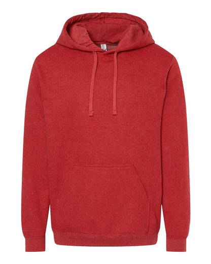 M&O Unisex Pullover Hoodie 3320 #color_Heather Red