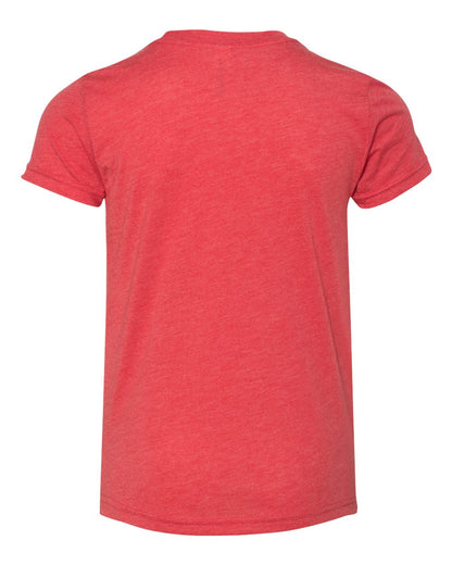 BELLA + CANVAS Youth Triblend Tee 3413Y #color_Red Triblend