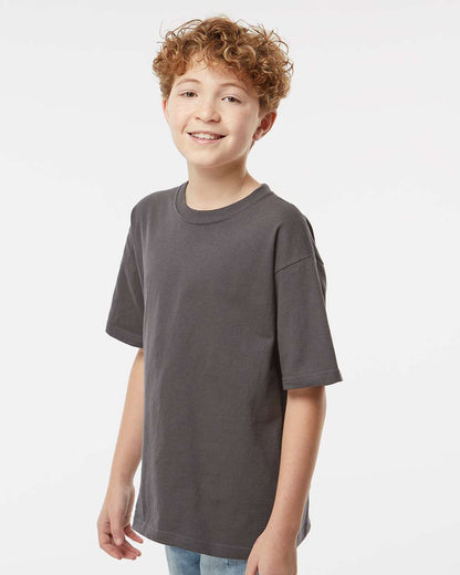 M&O Youth Gold Soft Touch T-Shirt 4850 #colormdl_Charcoal