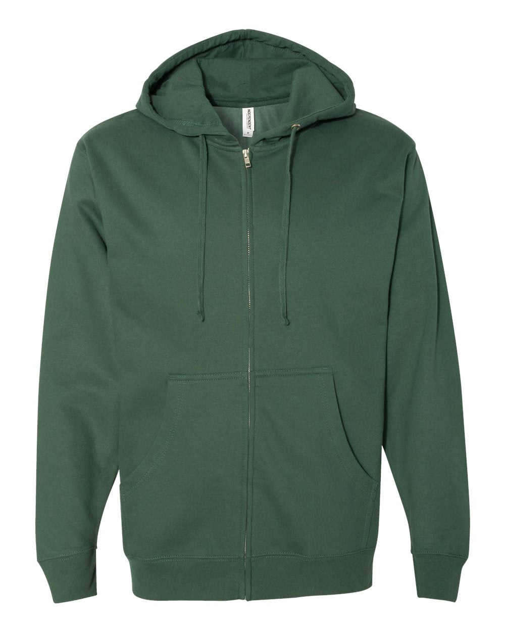 Independent Trading Co. Midweight Full-Zip Hooded Sweatshirt SS4500Z #color_Alpine Green