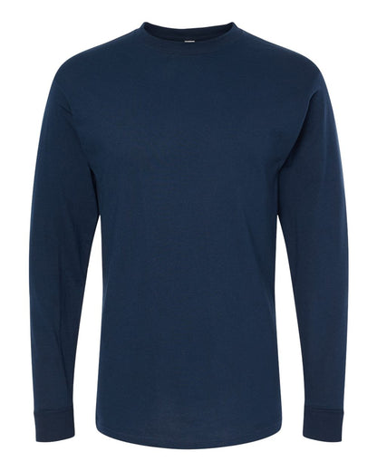 M&O Gold Soft Touch Long Sleeve T-Shirt 4820 #color_Deep Navy