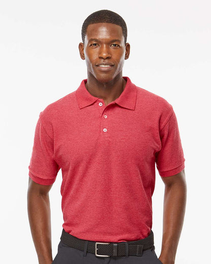 M&O Soft Touch Polo 7006 #colormdl_Heather Red