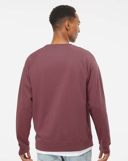 Independent Trading Co. Icon Unisex Lightweight Loopback Terry Crewneck Sweatshirt SS1000C #colormdl_Port