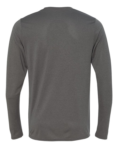 Gildan Performance® Tech  Long Sleeve T-Shirt 47400 #color_Marbled Charcoal