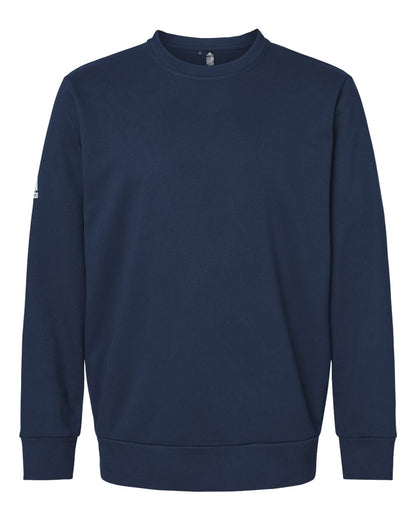 Adidas A434 Fleece Crewneck Sweatshirt #color_Collegiate Navy