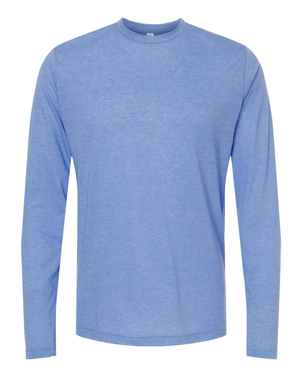 M&O Poly-Blend Long Sleeve T-Shirt 3520 #color_Heather Blue