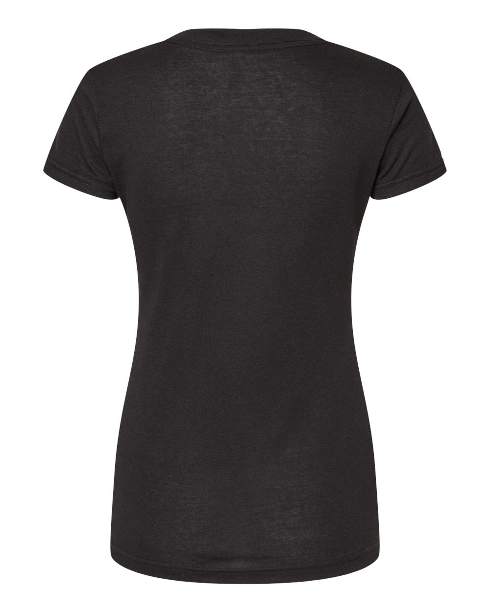 M&O Women's Deluxe Blend V-Neck T-Shirt 3542 #color_Black