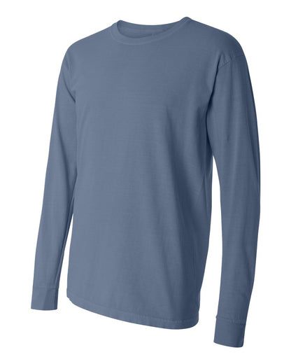 Comfort Colors Garment-Dyed Heavyweight Long Sleeve T-Shirt 6014 #color_Blue Jean