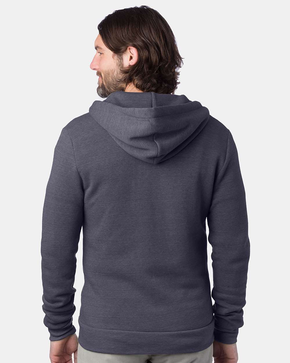 Alternative Rocky Eco-Fleece Full-Zip Hooded Sweatshirt 9590 #colormdl_Eco True Navy