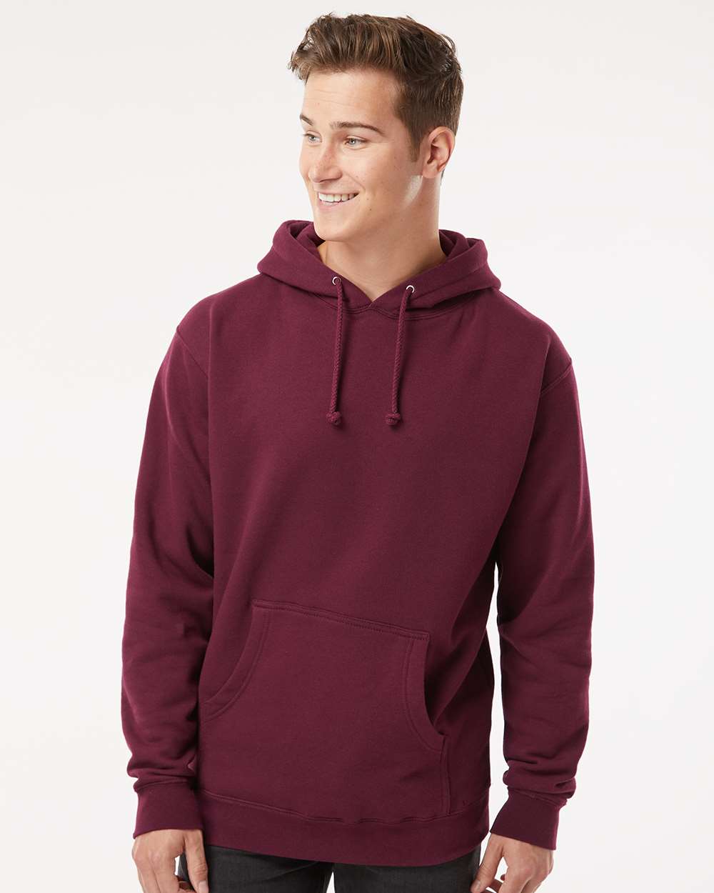 Independent Trading Co. Heavyweight Hooded Sweatshirt IND4000 #colormdl_Maroon