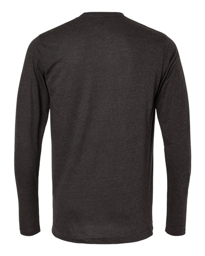 M&O Poly-Blend Long Sleeve T-Shirt 3520 #color_Heather Graphite