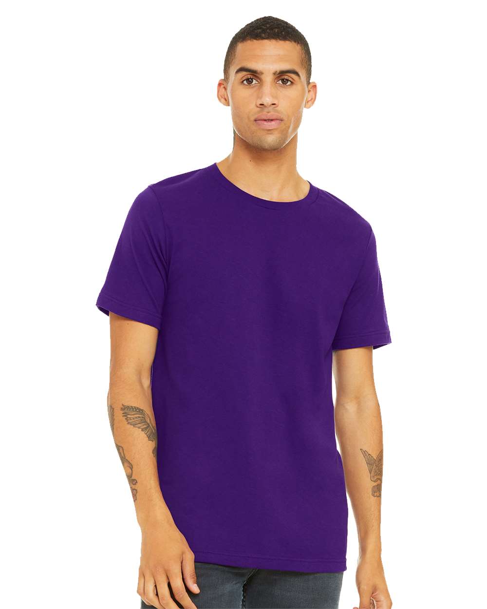mdl Team Purple Color BELLA + CANVAS Unisex Jersey Tee 