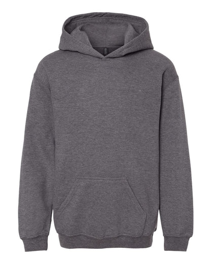 M&O Youth Fleece Pullover Hoodie 3322 #color_Heather Grey