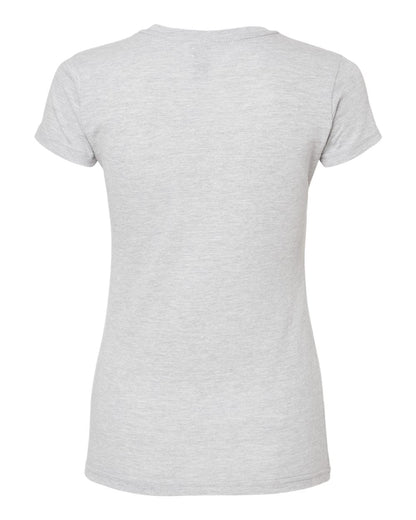 M&O Women's Fine Jersey T-Shirt 4513 #color_Heather Grey