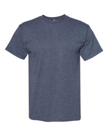 American Apparel Midweight Cotton Unisex Tee 1701 #color_Heather Navy