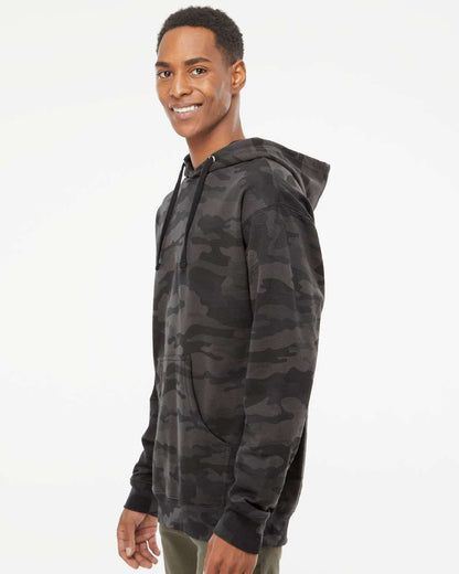 Independent Trading Co. Midweight Hooded Sweatshirt SS4500 #colormdl_Black Camo