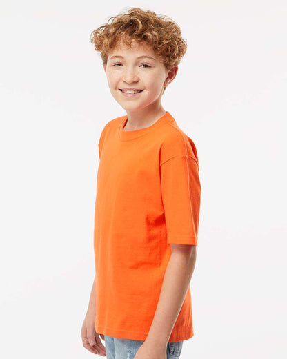 M&O Youth Gold Soft Touch T-Shirt 4850 #colormdl_Orange