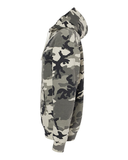 Independent Trading Co. Heavyweight Hooded Sweatshirt IND4000 #color_Snow Camo