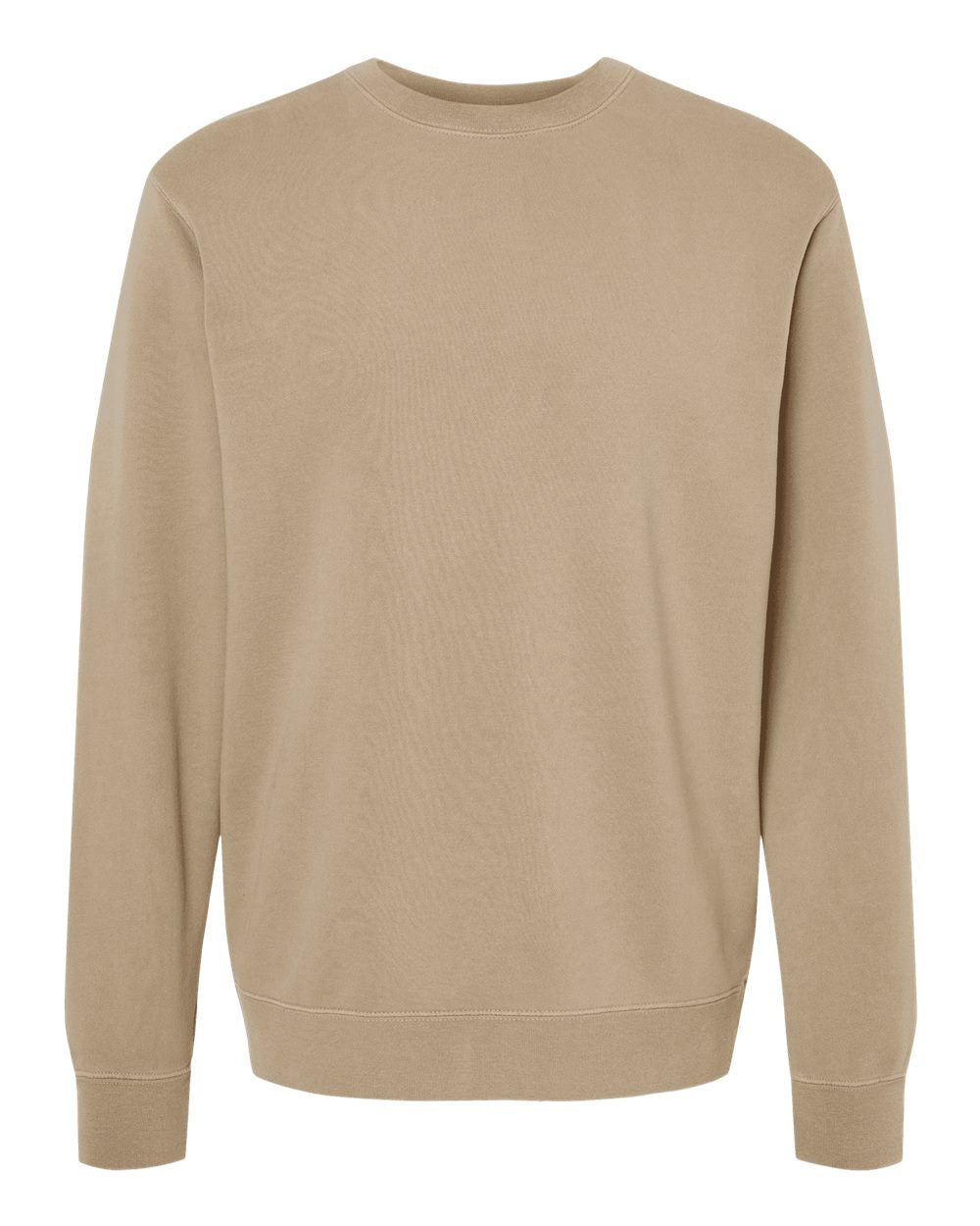 Independent Trading Co. Unisex Midweight Pigment-Dyed Crewneck Sweatshirt PRM3500 #color_Pigment Sandstone