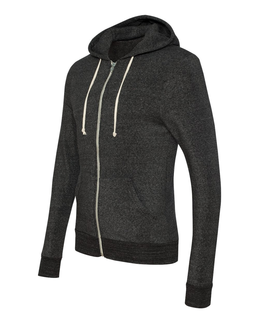 Alternative Rocky Eco-Fleece Full-Zip Hooded Sweatshirt 9590 #color_Eco Black