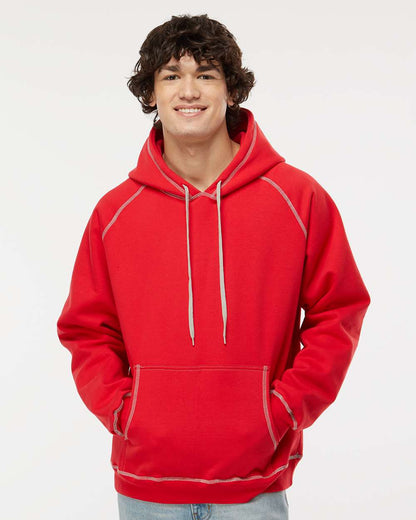 King Fashion Extra Heavy Hooded Pullover KP8011 #colormdl_Red